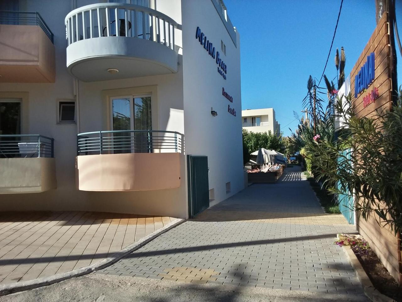 Melina Beach Platanias  Bagian luar foto